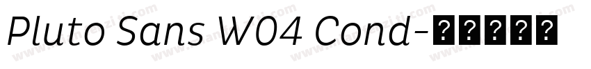 Pluto Sans W04 Cond字体转换